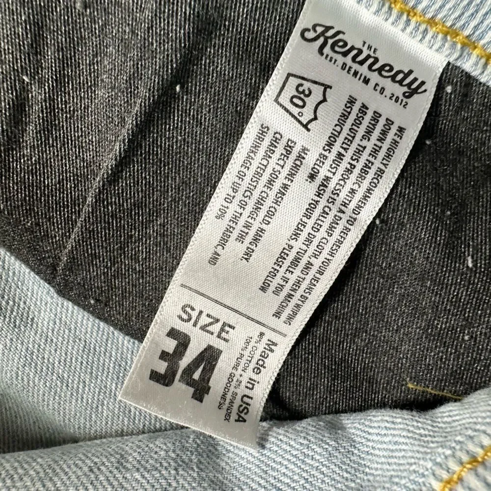 NWT Kennedy Denim Company Z Line Collection Men’s Denim Slim Fit Jeans - Size 34